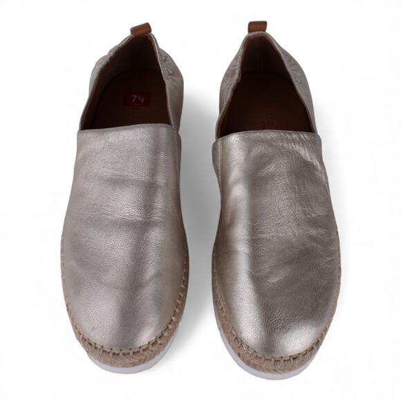 Gentle Souls by Kenneth Cole Metallic Leather Sporty Slip-Ons – Women’s 7.5 - Picture 4 of 8